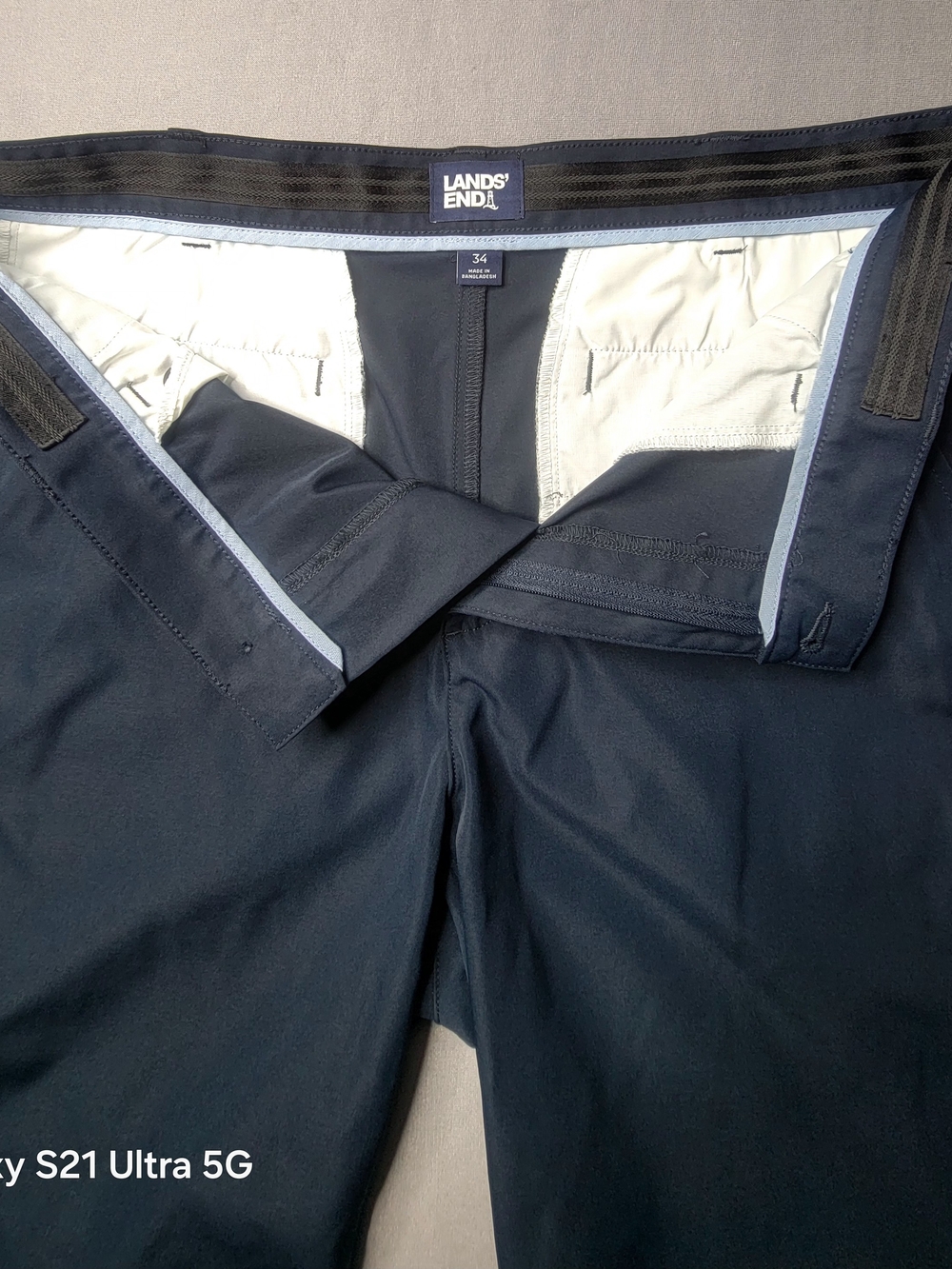 Lands' End Men's Navy Shorts - Navy Blue Size 34